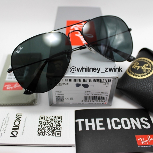 Ray-Ban Accessories - Model Display Ray-Ban Aviator Black  RB3025 58 / 62